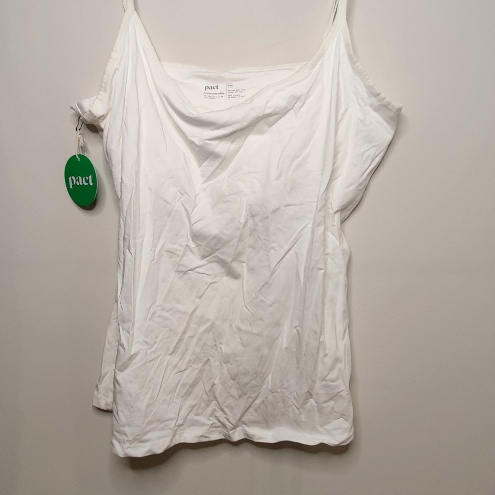Pact Women's Classic White Camisole